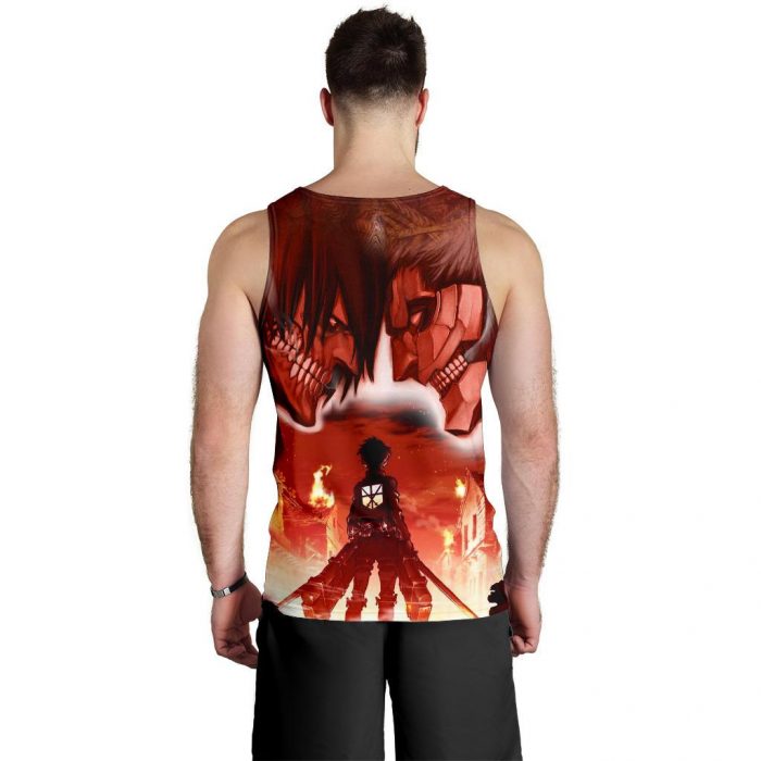 burning attack on titan premium tank top 319618 - Attack On Titan Merch