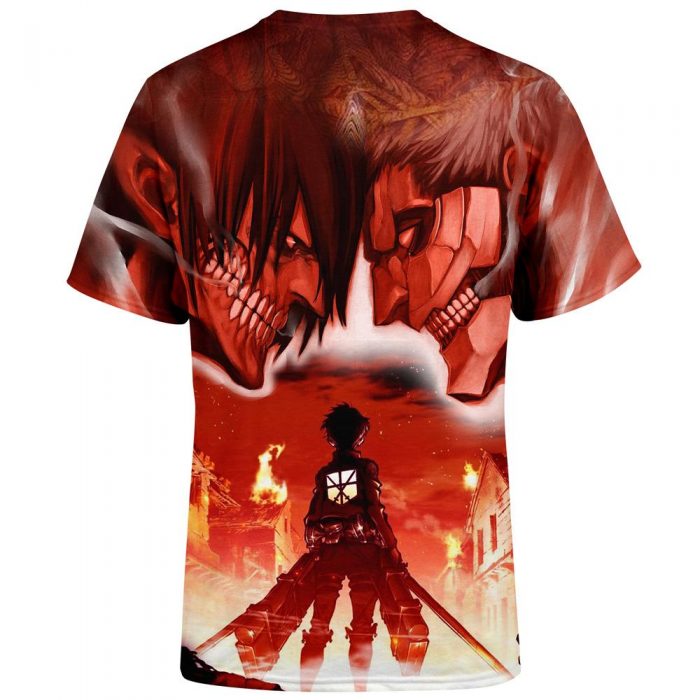 burning attack on titan t shirt 535825 - Attack On Titan Merch