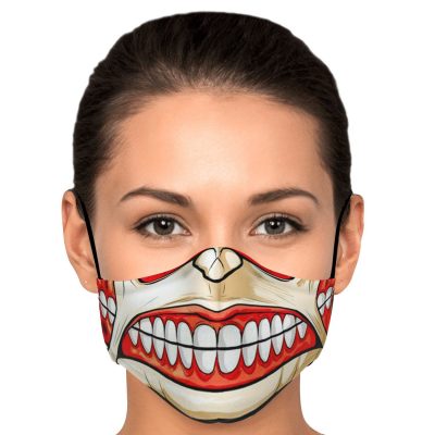 colossal titan attack on titan premium carbon filter face mask 733978 - Attack On Titan Merch