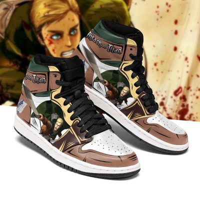 erwin smith jordan sneakers attack on titan anime sneakers gearanime 2 - Attack On Titan Merch