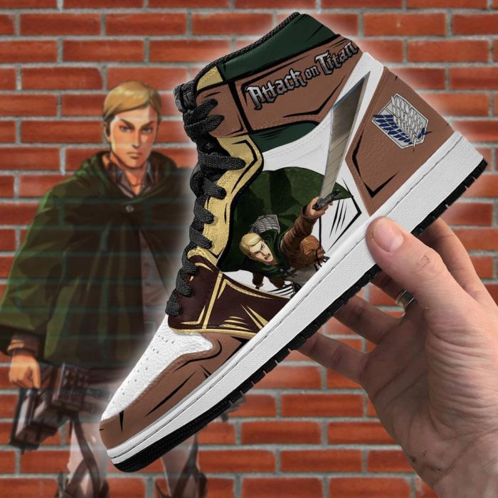 erwin smith jordan sneakers attack on titan anime sneakers gearanime 4 - Attack On Titan Merch