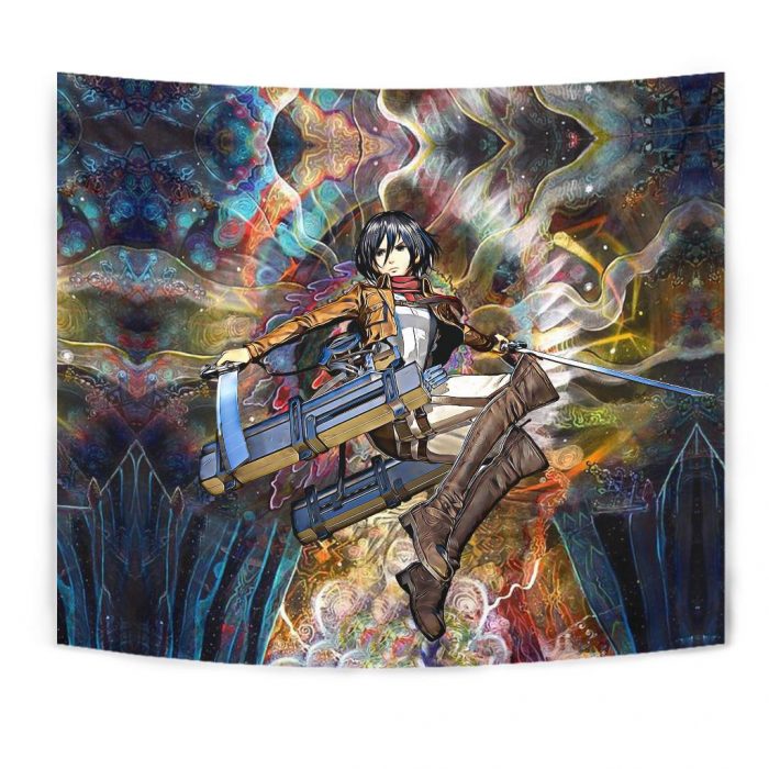 focused mikasa tapestry 471270 - Attack On Titan Merch