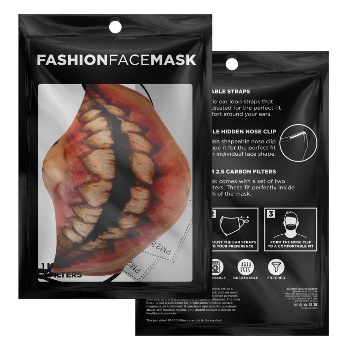 jaw titan v1 attack on titan premium carbon filter face mask 542611 - Attack On Titan Merch