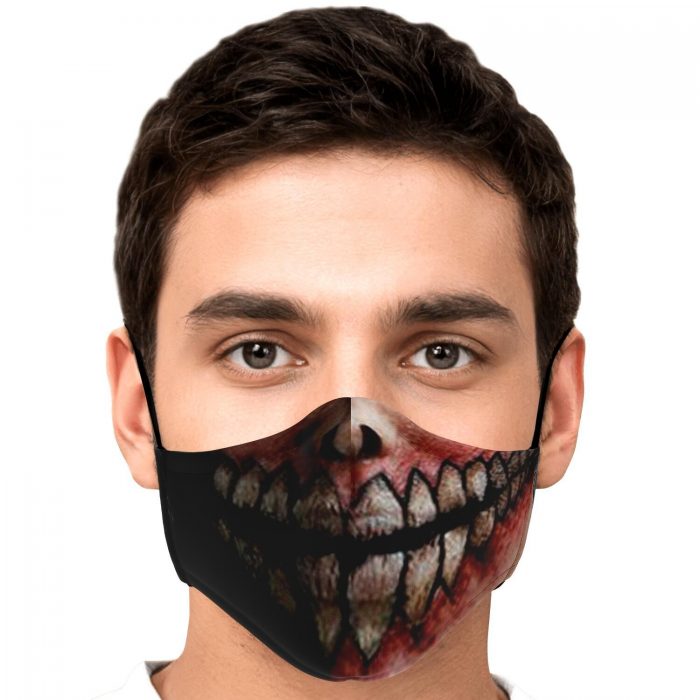 jaw titan v2 attack on titan premium carbon filter face mask 973745 - Attack On Titan Merch