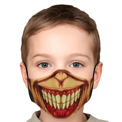 jaw titan v3 attack on titan premium carbon filter face mask 429163 - Attack On Titan Merch