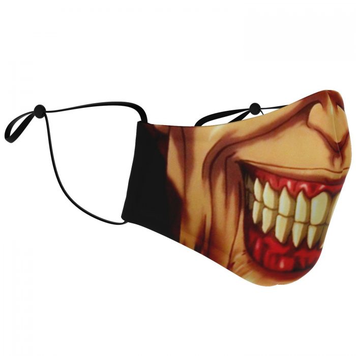 jaw titan v3 attack on titan premium carbon filter face mask 856864 - Attack On Titan Merch