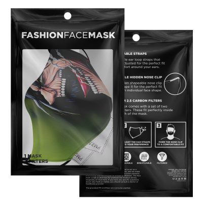 jaw titan v4 attack on titan premium carbon filter face mask 346249 - Attack On Titan Merch