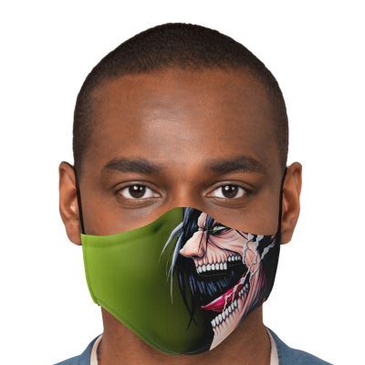 jaw titan v4 attack on titan premium carbon filter face mask 839165 - Attack On Titan Merch