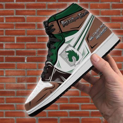 military police jordan sneakers attack on titan anime sneakers gearanime 4 - Attack On Titan Merch