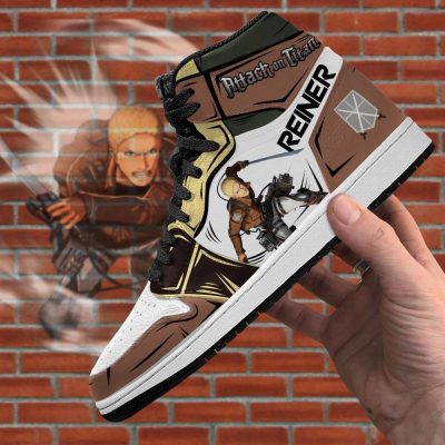 reiner braun jordan sneakers attack on titan anime sneakers gearanime 4 - Attack On Titan Merch