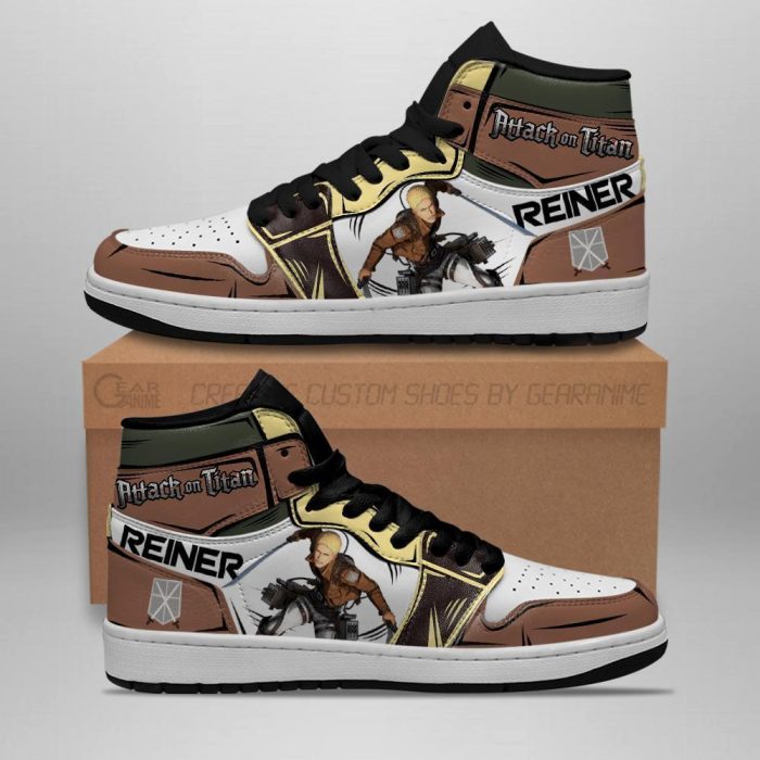 reiner braun jordan sneakers attack on titan anime sneakers gearanime - Attack On Titan Merch