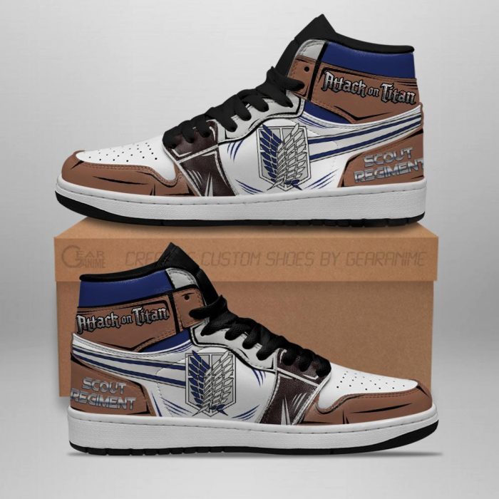 scout regiment jordan sneakers attack on titan anime sneakers gearanime - Attack On Titan Merch