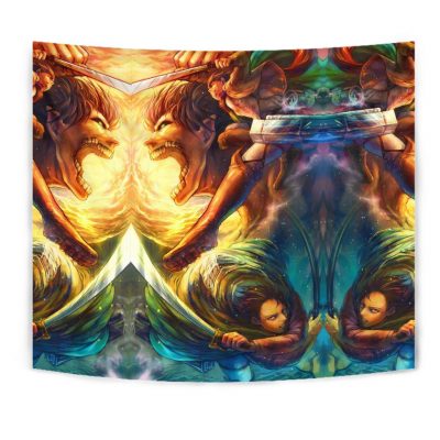 vibrant attack on titan tapestry 715674 - Attack On Titan Merch