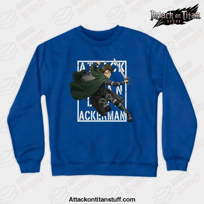 2021 attack on titan levi ackerman crewneck sweatshirt 328 - Attack On Titan Merch