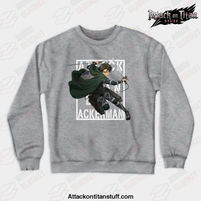 2021 attack on titan levi ackerman crewneck sweatshirt 541 - Attack On Titan Merch