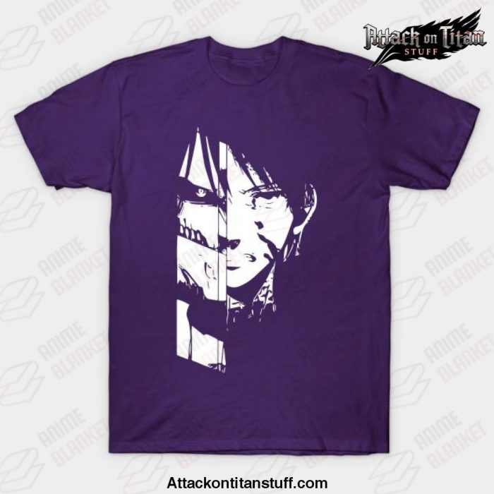 2021 eren levi t shirt purple s 963 - Attack On Titan Merch