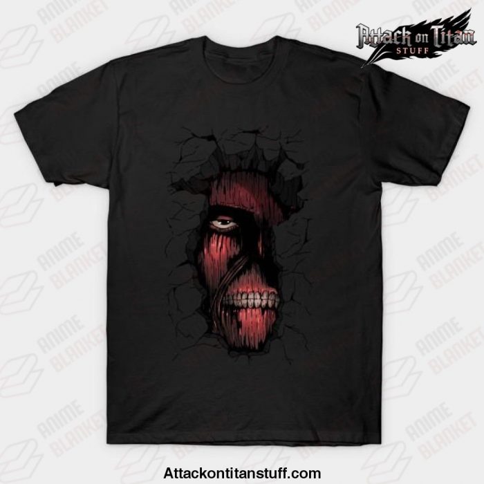 anime attack on titan t shirt black s 977 - Attack On Titan Merch