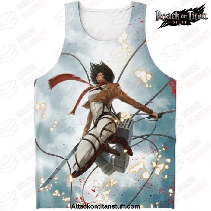 aot tanktop 01 xs unisex tank top aop 527 - Attack On Titan Merch