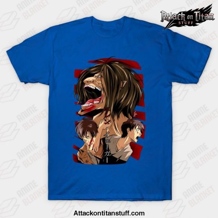 attack on titan eren fases t shirt blue s 463 - Attack On Titan Merch