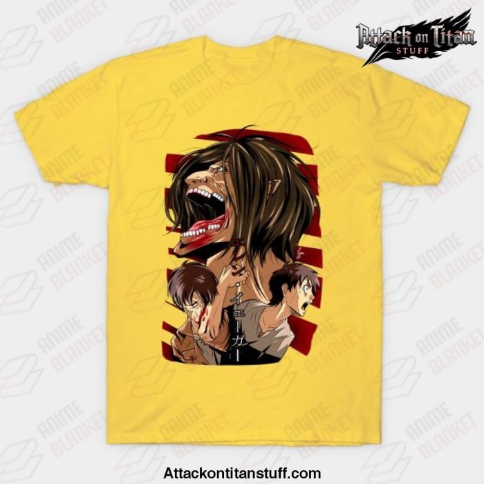 attack on titan eren fases t shirt yellow s 800 - Attack On Titan Merch