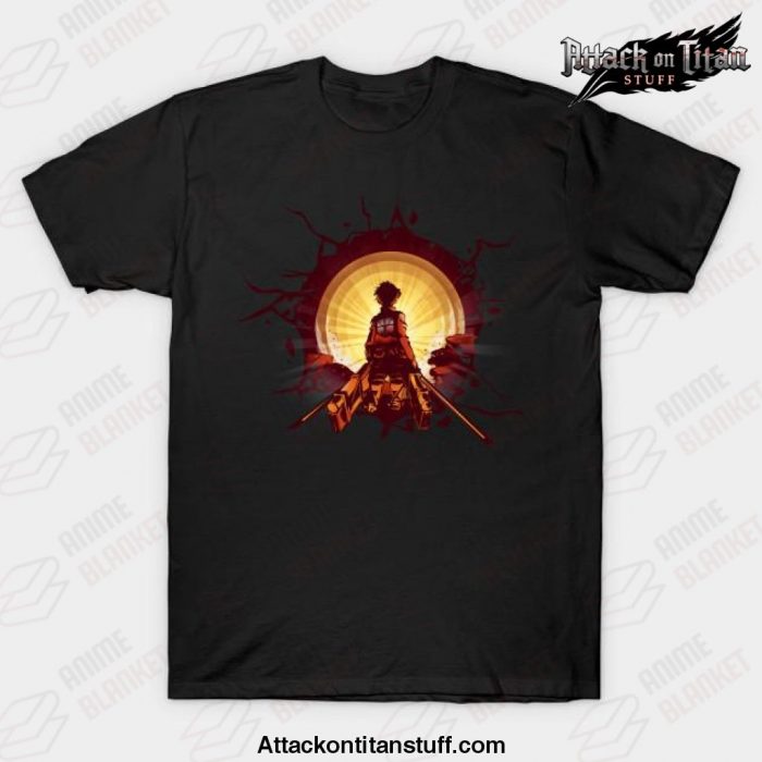 attack on titan surprise t shirt black s 318 - Attack On Titan Merch