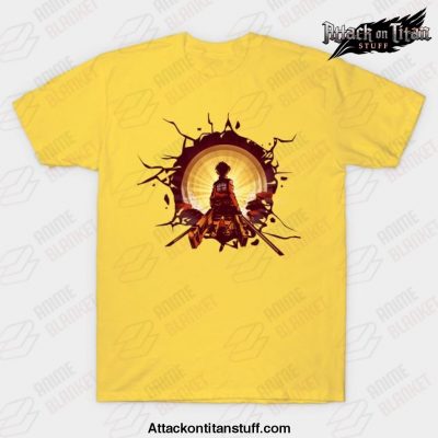 attack on titan surprise t shirt yellow s 515 - Attack On Titan Merch