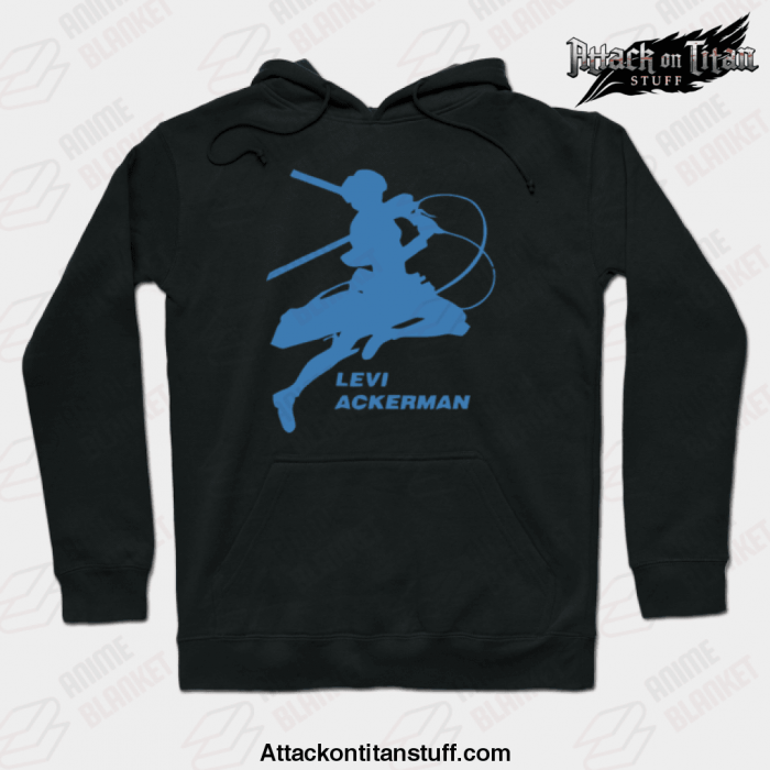 best aot anime levi ackerman hoodie black s 108 - Attack On Titan Merch