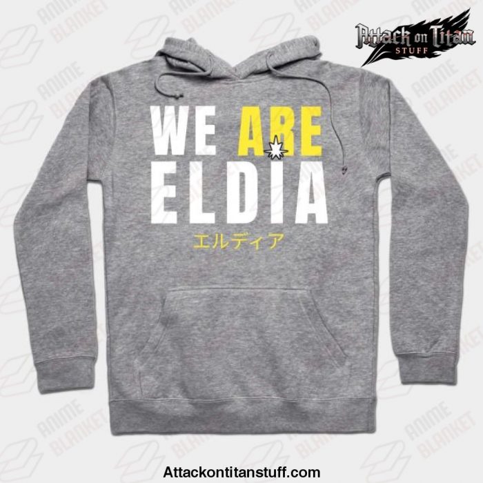 eldia attack on titan hoodie gray s 606 - Attack On Titan Merch