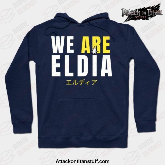 eldia attack on titan hoodie navy blue s 342 - Attack On Titan Merch