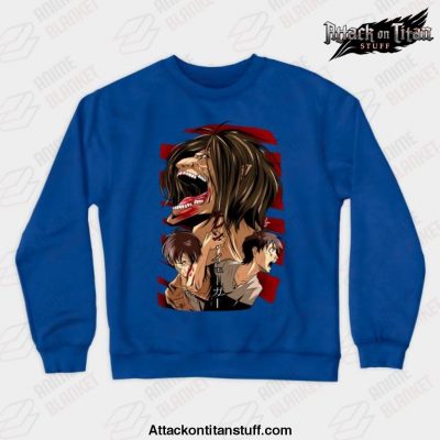 eren fases crewneck sweatshirt 787 - Attack On Titan Merch