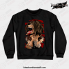 eren fases crewneck sweatshirt black s 555 - Attack On Titan Merch