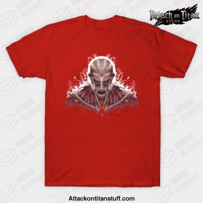 ink on titan t shirt red s 151 - Attack On Titan Merch