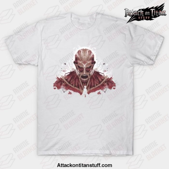 ink on titan t shirt white s 711 - Attack On Titan Merch