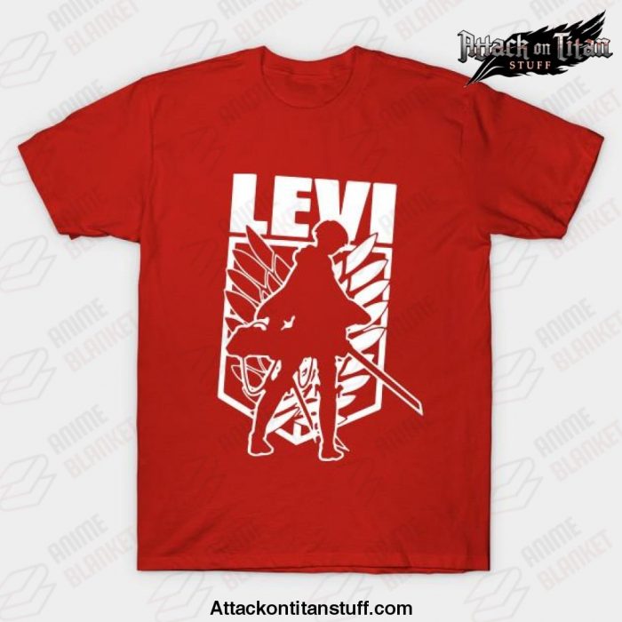 levi ackerman attack on titan cool t shirt red s 900 - Attack On Titan Merch