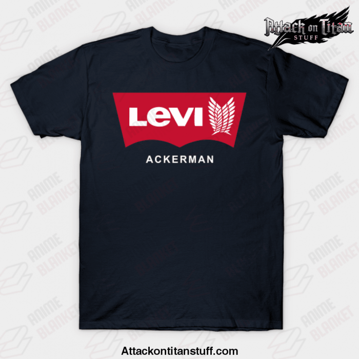 levi ackerman t shirt black s 991 - Attack On Titan Merch