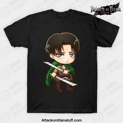 levi attack on titan t shirt black s 316 - Attack On Titan Merch