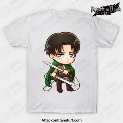 levi attack on titan t shirt white s 236 - Attack On Titan Merch