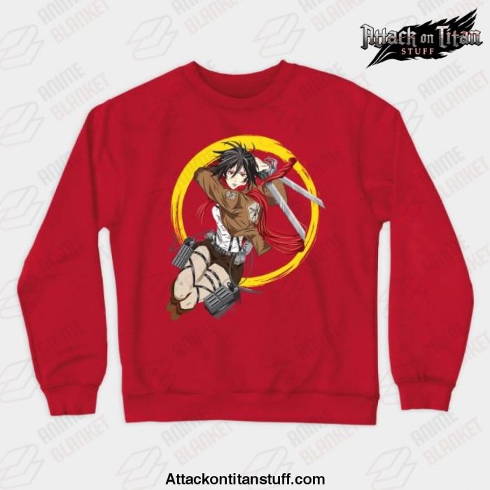 mikasa attack on titan crewneck sweatshirt 352 - Attack On Titan Merch