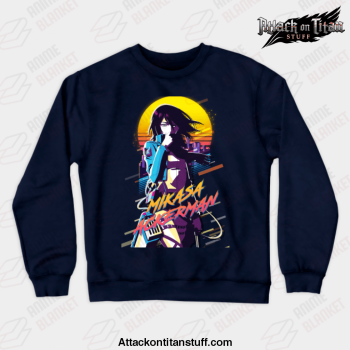 shingeki no kyojin mikasa ackerman crewneck sweatshirt 323 - Attack On Titan Merch