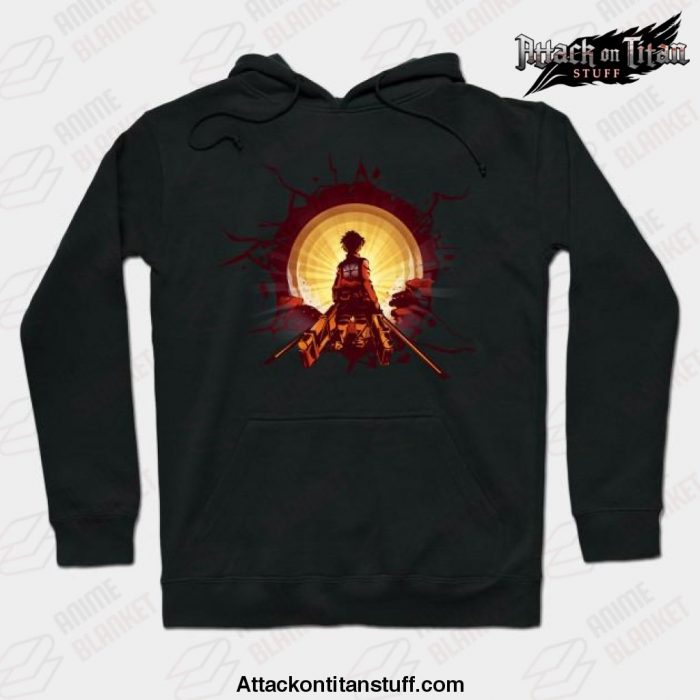 surprise attack hoodie black s 263 - Attack On Titan Merch