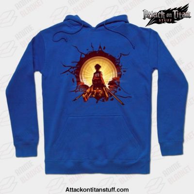 surprise attack hoodie blue s 980 - Attack On Titan Merch