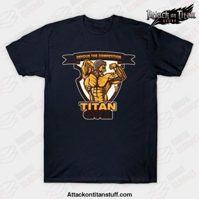 titan gym t shirt navy blue s 983 - Attack On Titan Merch