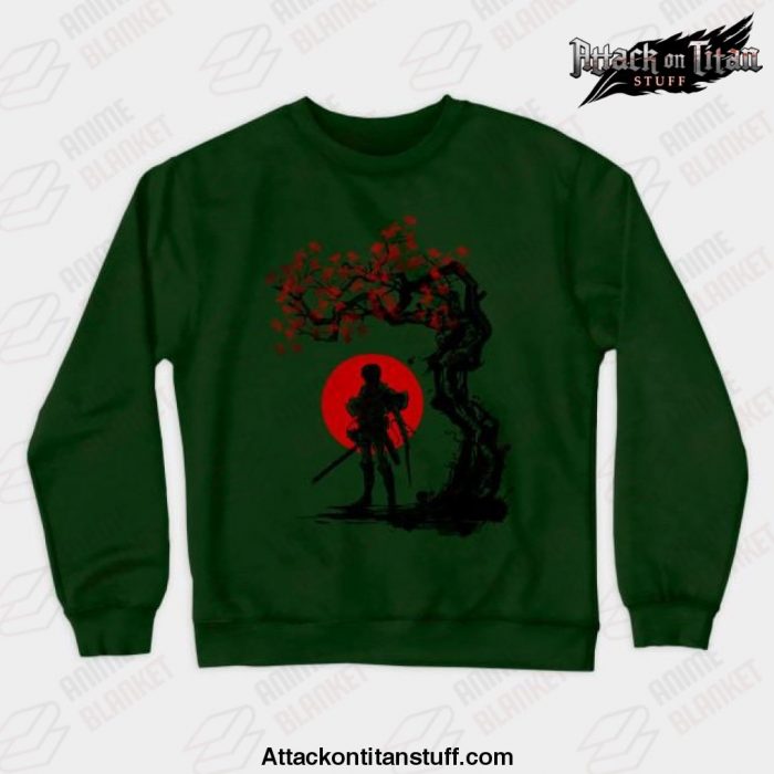 titan shifter under the sun crewneck sweatshirt green s 390 - Attack On Titan Merch