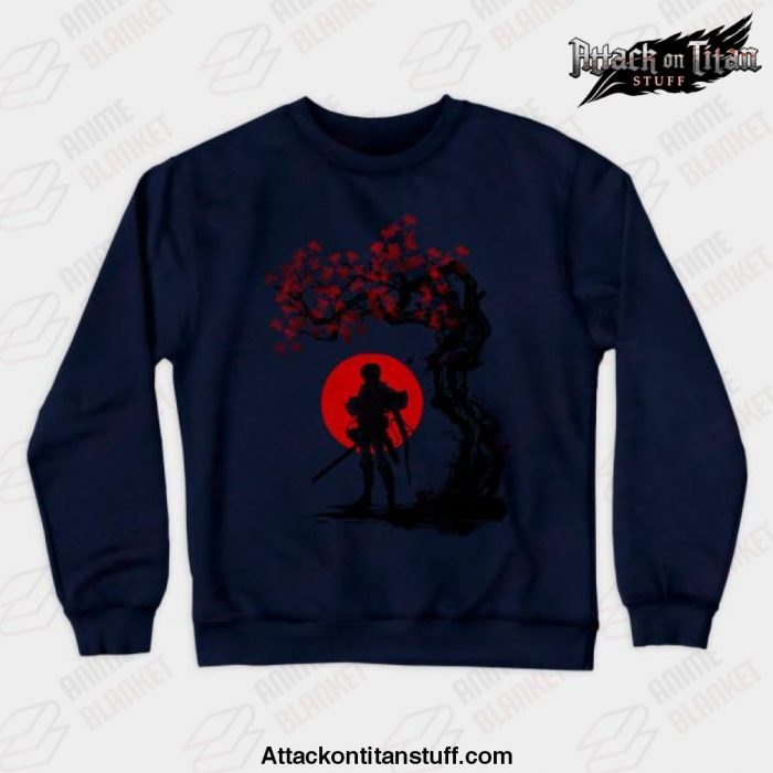 titan shifter under the sun crewneck sweatshirt navy blue s 283 - Attack On Titan Merch