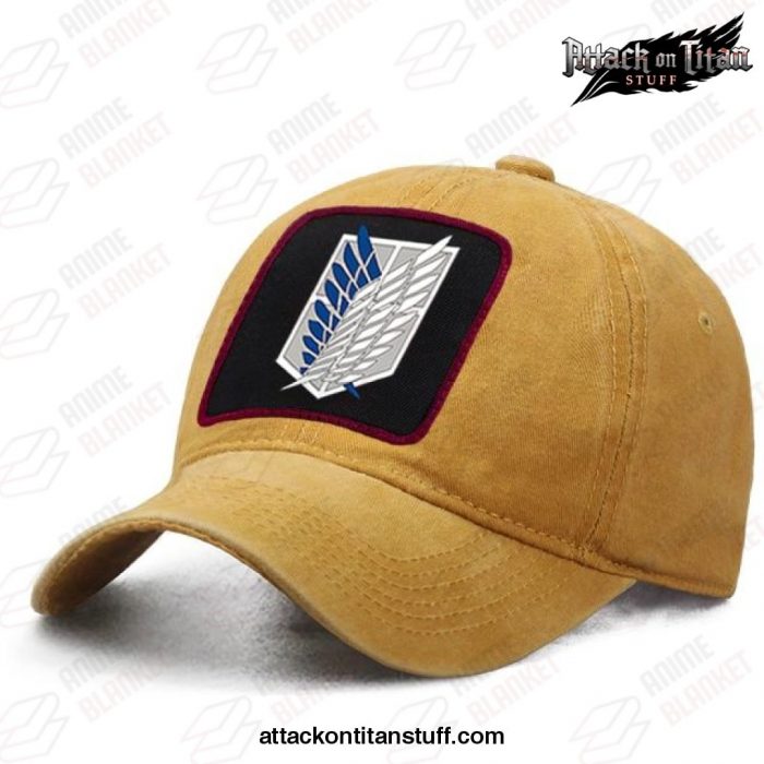 2021 attack on titan baseball cap yellow 895 1 - Attack On Titan Merch