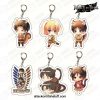 2021 cute attack on titan keychain school bag pendant set 6 pieces 503 1 - Attack On Titan Merch