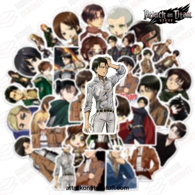 50pcslot attack on titan waterproof stickers 581 1 - Attack On Titan Merch