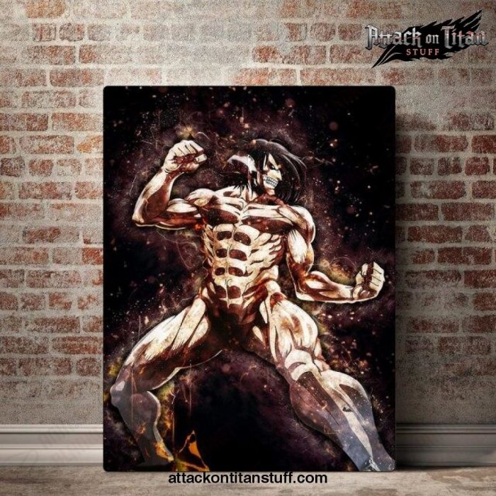 aot eren jaeger titan color wall art 557 1 - Attack On Titan Merch