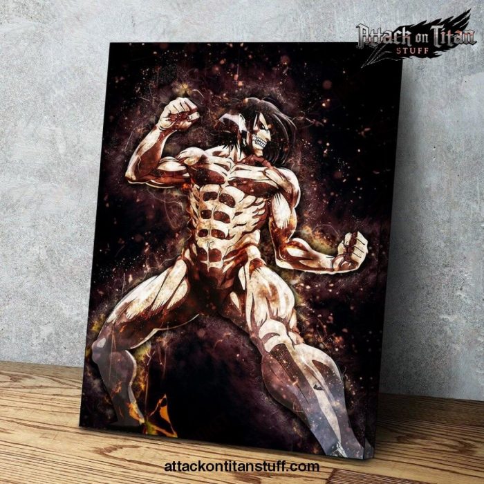 aot eren jaeger titan color wall art 792 1 - Attack On Titan Merch