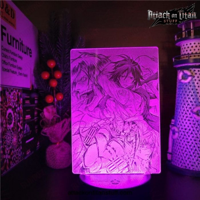 attack on titan 3d lamp mikasa ackerman nights light 311 1 - Attack On Titan Merch